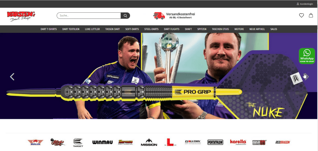 Karsten's Dartshop - Dart-Artikel von Luke Littler